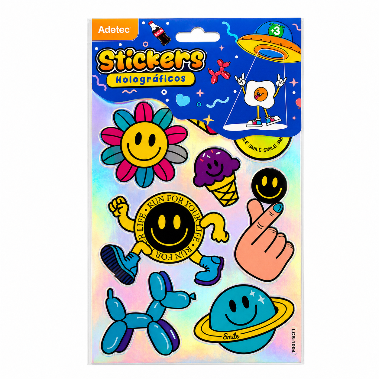 Stickers Holográficos Smile – Pegatinas con Relieve para Niños