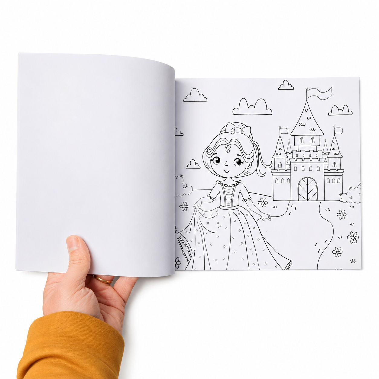 Libro para pintar 21x29cm Princesas 3-10 años