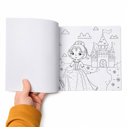 Libro para pintar 21x29cm Princesas 3-10 años