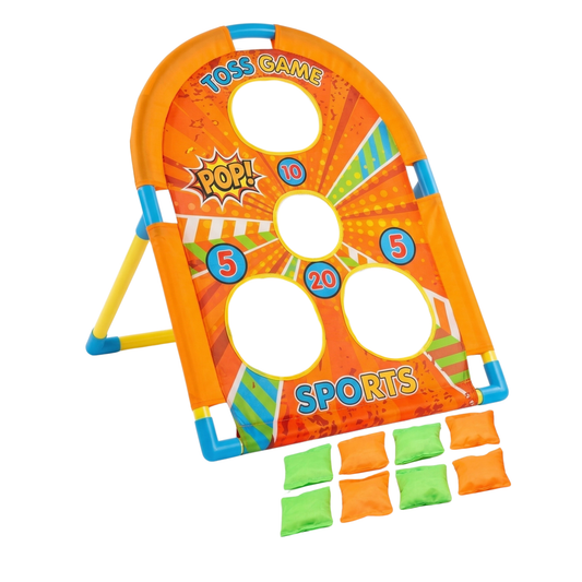 Juego Rayuela Familiar con Bolsas de Arena — 3 años+