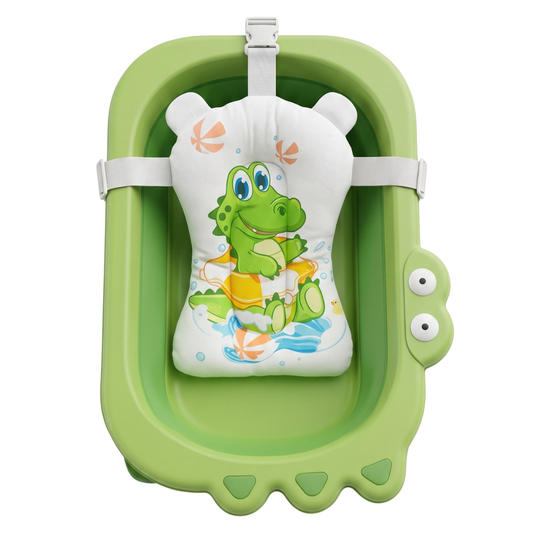 Tina de Baño Bebé Plegable Compacta y Segura — 0 a 36 meses