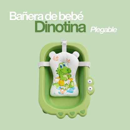 Tina de Baño Bebé Plegable Compacta y Segura — 0 a 36 meses