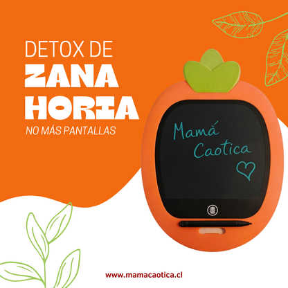 Pizarra LCD Infantil Zanahoria Sin Pantallas — 3 a 8 años