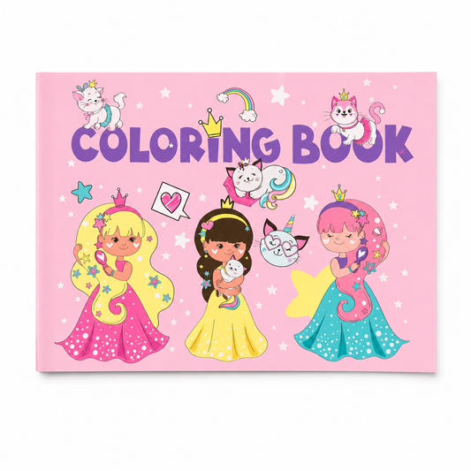 Libro para pintar 21x29cm Princesas 3-10 años