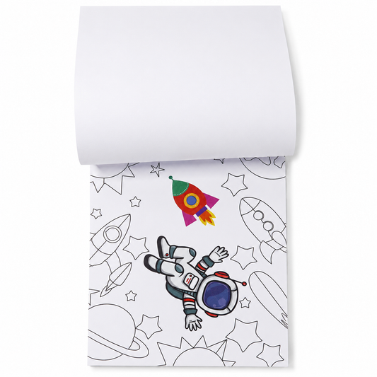 Libro para pintar 21x29cm ESPACIAL 3-10 años