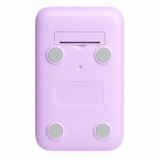 Calculadora de Escritorio Lila Pastel – 12 Dígitos