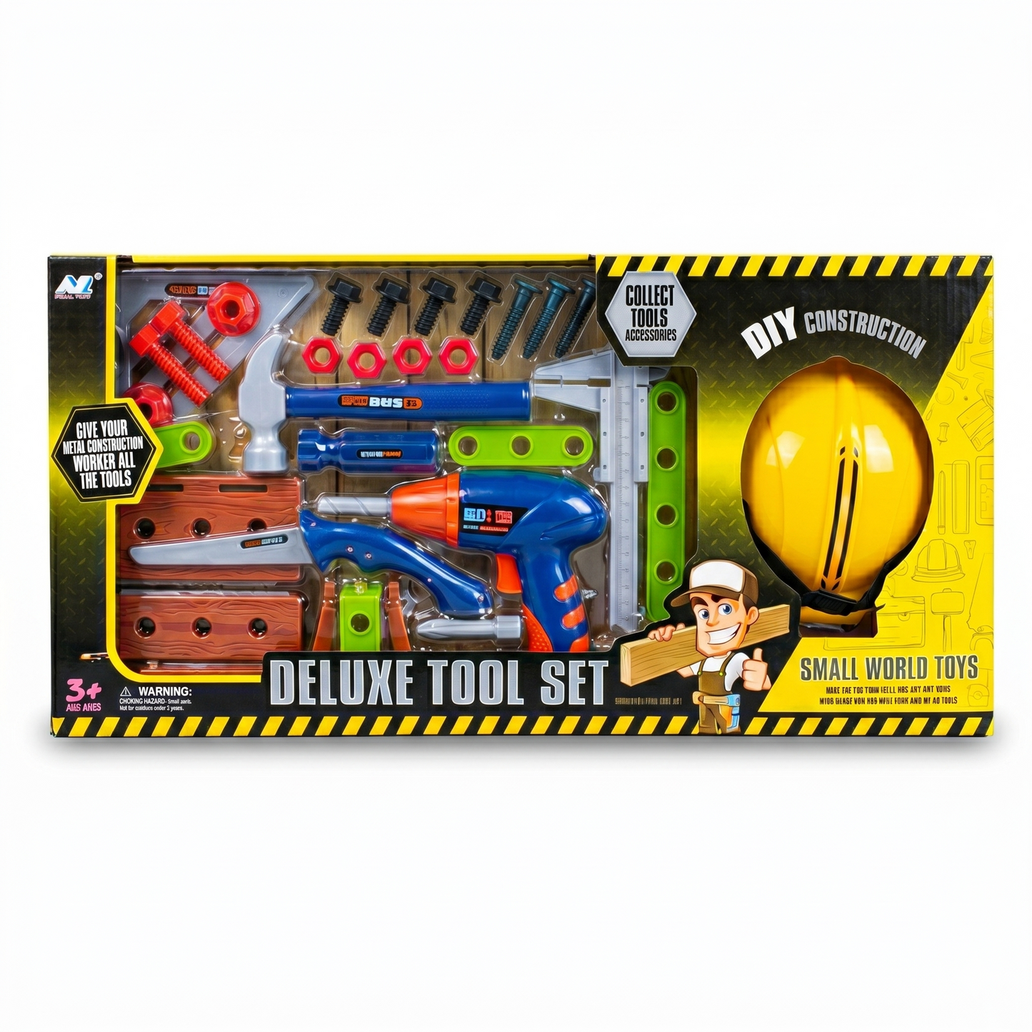 Kit de Herramientas para Niños con Casco y Taladro -- 3 a 6 años