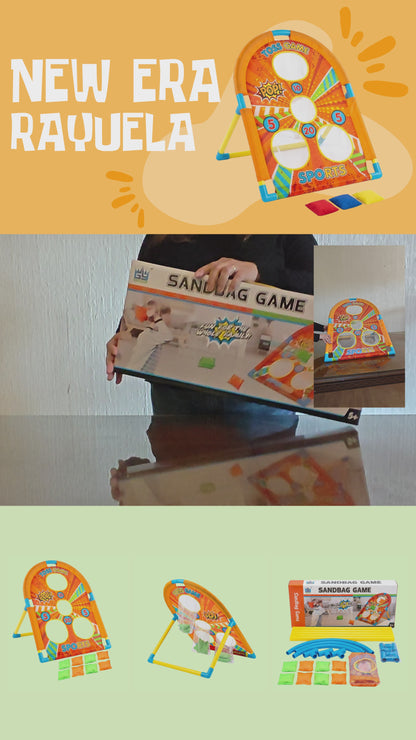 Juego Rayuela Familiar con Bolsas de Arena — 3 años+
